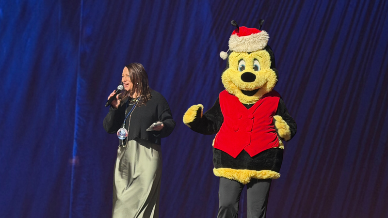 B101 2025 Christmas Choir Competition Winners Recognized at Trans-Siberian Orchestra at Xfinity Mobile Arena