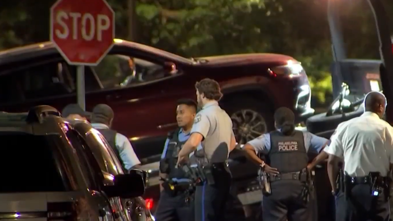 Car being towed after triple shooting in North Philly
