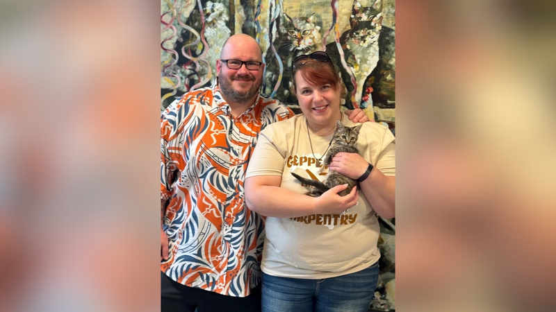 A three-legged kitten found bound in duct tape in Chester County earlier this year has been adopted.
