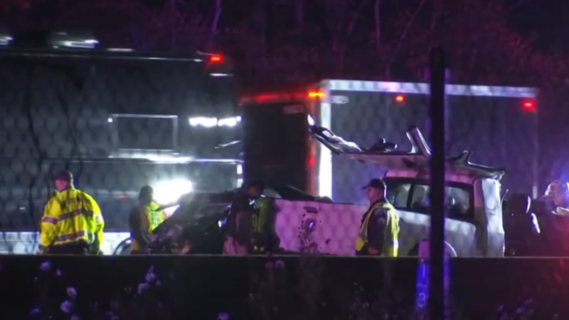 Wrong way crash scene in Mount Laurel 