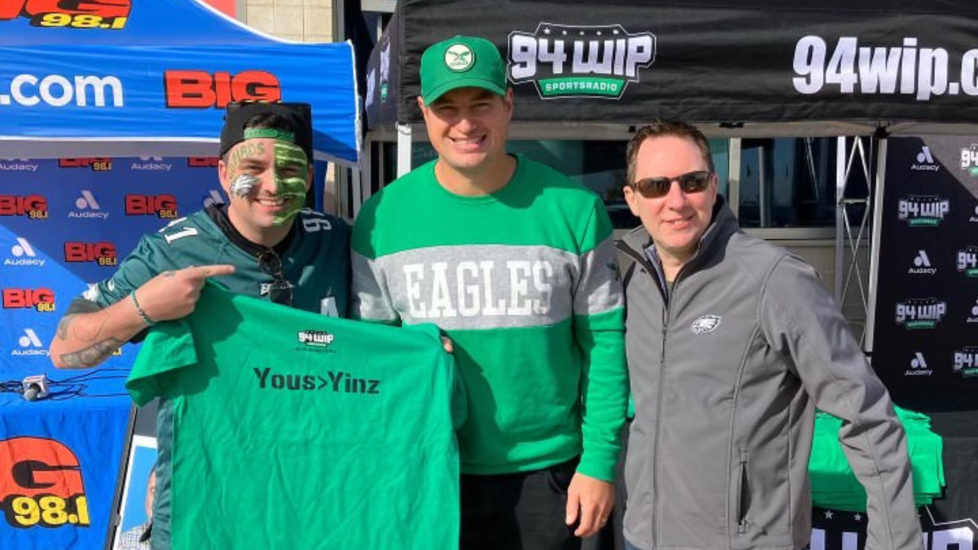 BIG 98.1 Tailgate LIVE with Coop at Eagles vs. Steelers