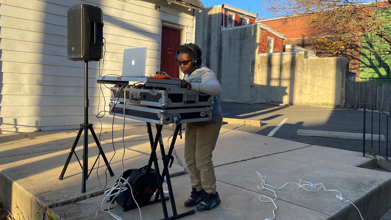 8-year-old DJ at West Philly polling site