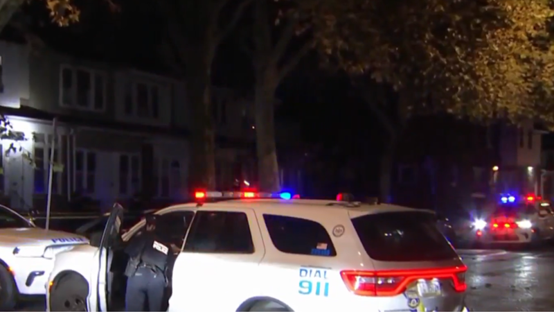 Crime scene of double shooting on the 400 block of W. Grange Avenue.