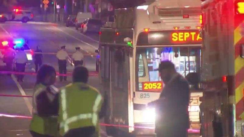 A woman was hit by a car then a SEPTA bus Saturday morning in Wissinoming 