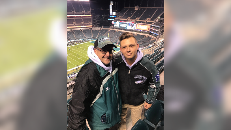 Michael and Erik Polin at the Linc in 2018.