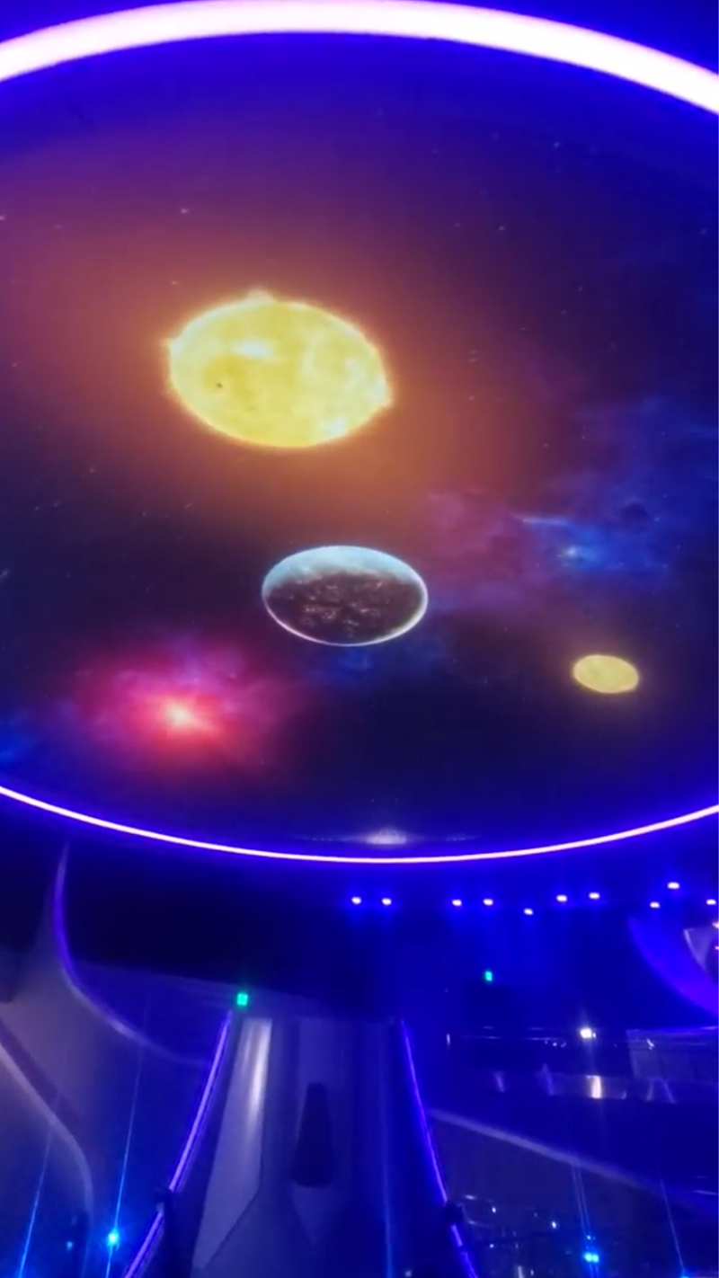 Sneak Peak of the inside of Guardians of the Galaxy: Cosmic Rewind 