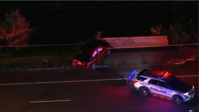 mulitple cars crashed on Black Horse Pike in Egg Harbor Township Friday night.