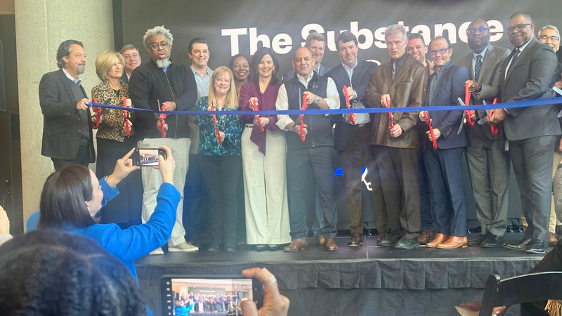 Atlanta Journal-Constitution Staff at the Ribbon-Cutting Event