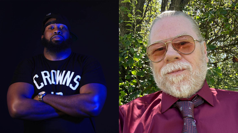 (L TO R) "Executive Producer - Larry Tinsley & SMP, WVEE Atlanta V-103, Co-Host Voices In The Streets Unfiltered" Xavier Brandon, "Republican candidate for Governor of Georgia" Leland Jake Olinger