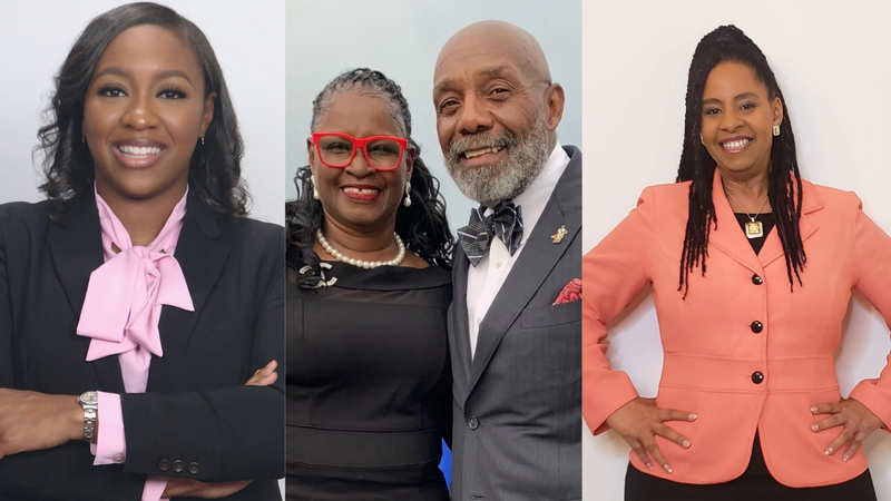 Guests and hosts featured during a discussion on social work and student support services on Let’s Talk About It With The Turners.