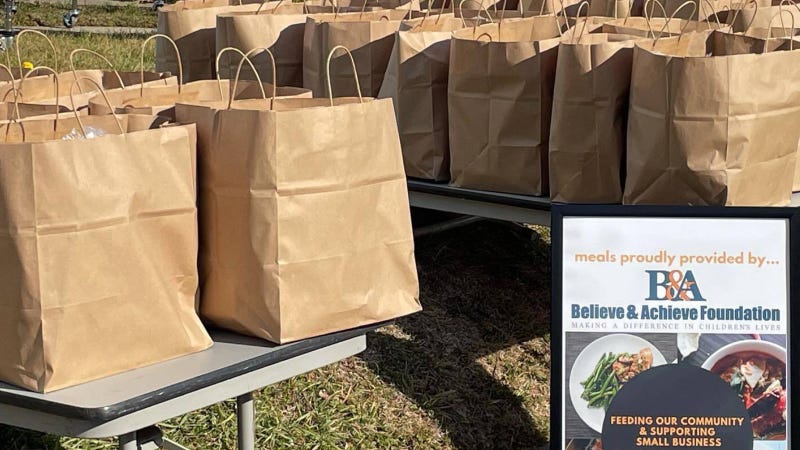 Food from Penn’s Table for the Believe & Achieve Foundation