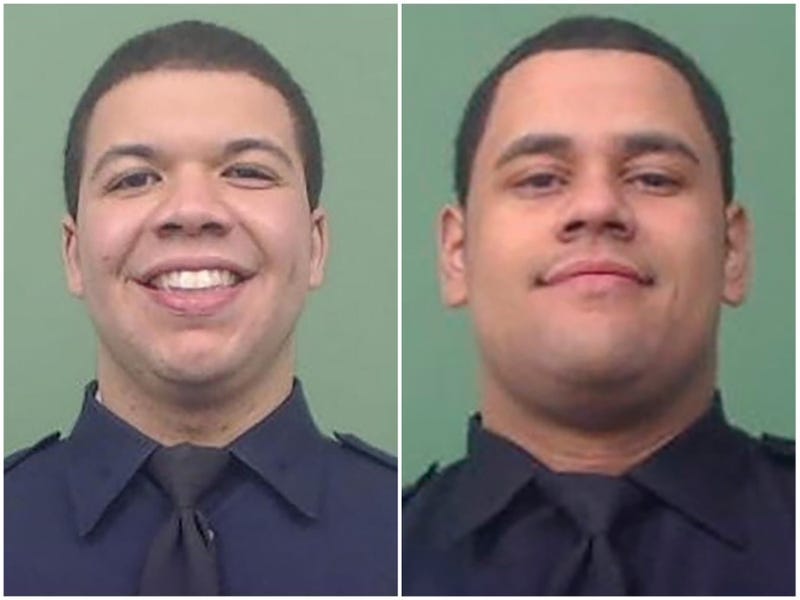 NYPD Officers Jason Rivera and Wilbert Mora