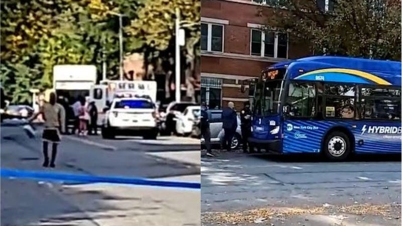 Un niño de 14 años y un conductor de autobús de la MTA heridos después de que un hombre abriera fuego en Harlem