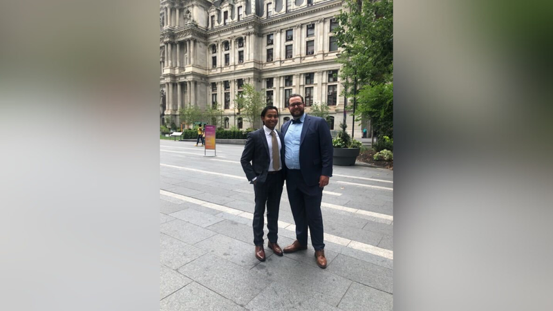 Henry Diaz and Jason Javie in Dilworth Park