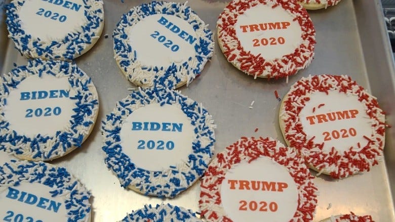 Presidential candidate cookies at Lochel’s Bakery