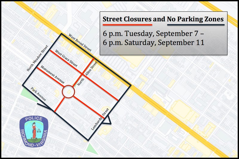 Street Closures for Lee Monument Removal