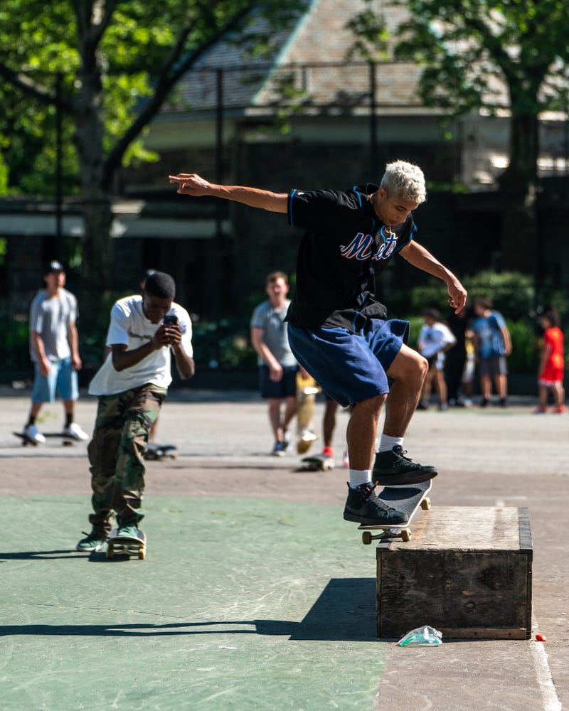 Skater doing tricks