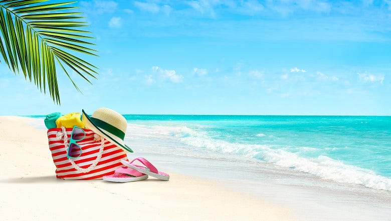 the beach