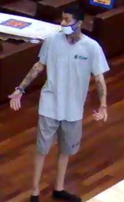 Niles police have released this surveillance image of a man they is a suspect in an alleged battery reported at King Spa, 809 Civic Center Drive in Niles, on March 29.