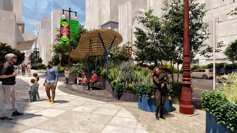 Avenue of the Arts remodel rendering 
