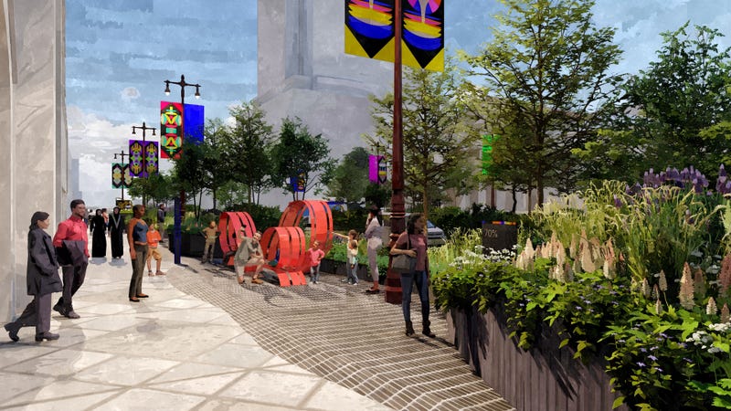 Avenue of the Arts remodel rendering 