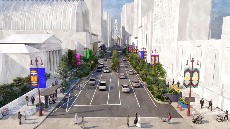 Avenue of the Arts remodel rendering 