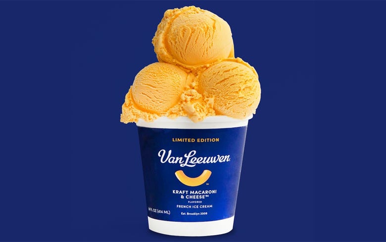 Kraft Macaroni & Cheese ice cream