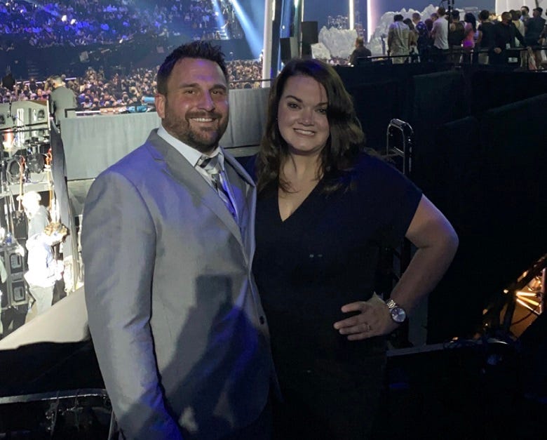 VMA contest winner Lindsay & her husband