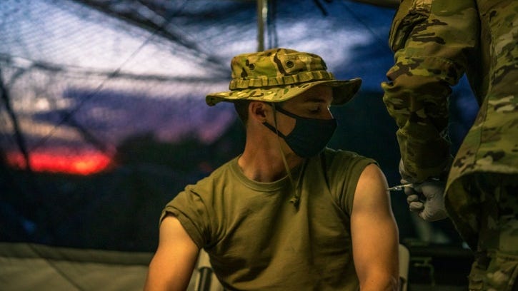 COVID-19 vaccine benefits outweigh risks, military health leaders say