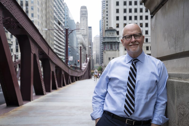 Paul Vallas in downtown Chicago