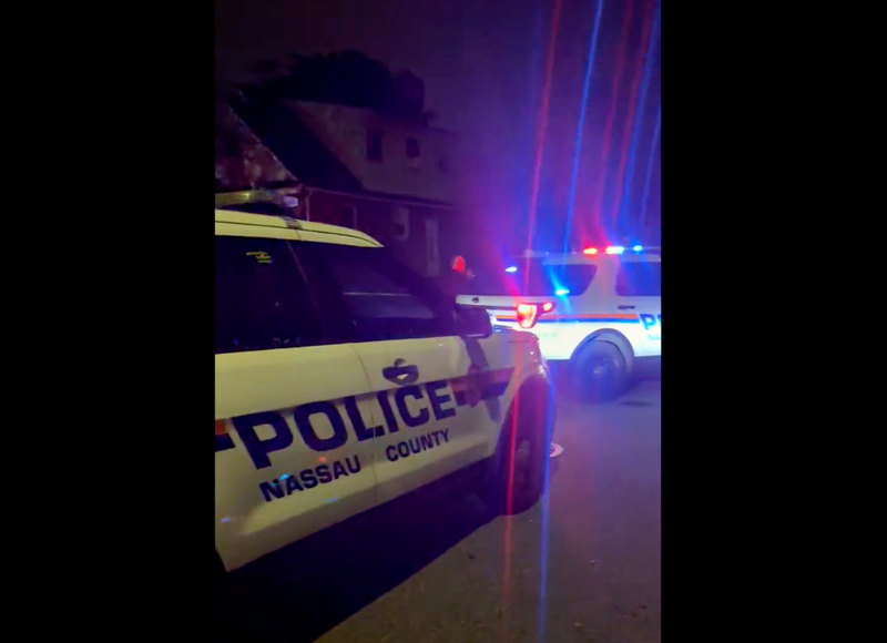 Police investigated at the scene in Valley Stream into Tuesday