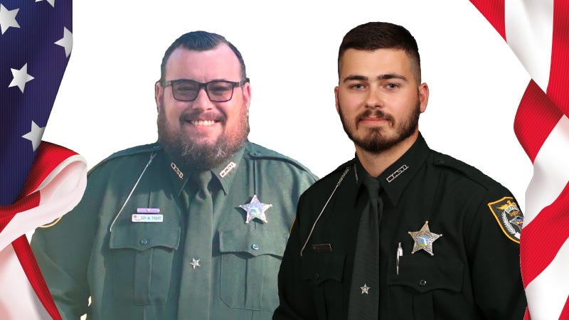 Deputy A.J. Trent and Deputy Hunter Dean with LCSO