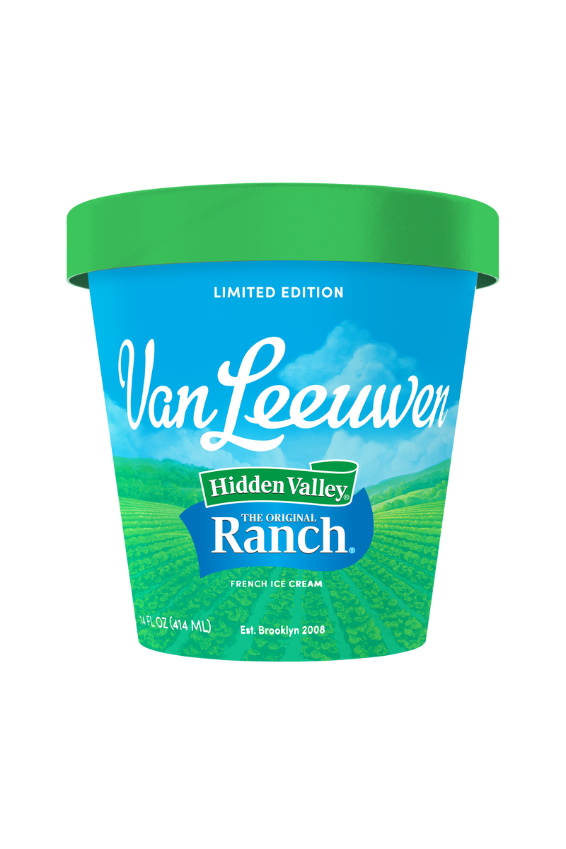 The Van Leeuwen x Hidden Valley Ranch ice cream flavor. 