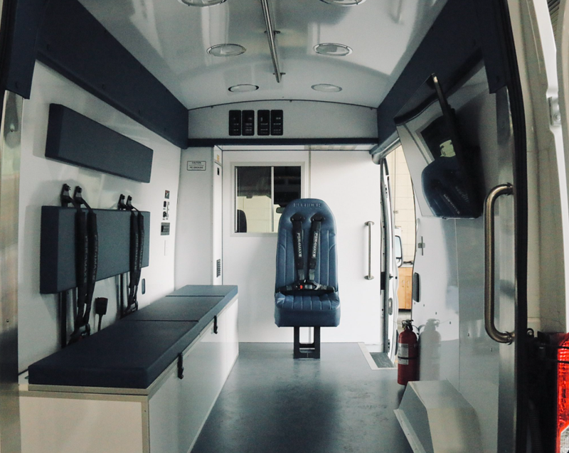Inside look at one of the Therapeutic Transit Vans