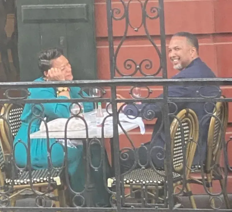 Photos taken by Anne Breaud of Mayor Cantrell and Jeffrey Vappie