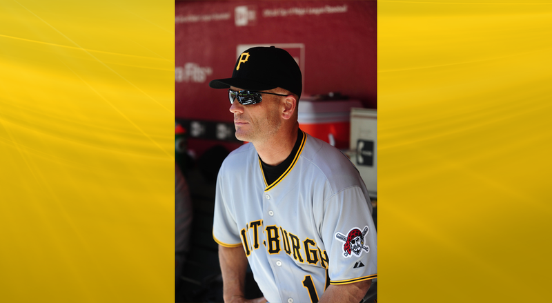 Pittsburgh Pirates coach Gary Varsho against the Arizona Diamondbacks at Chase Field.