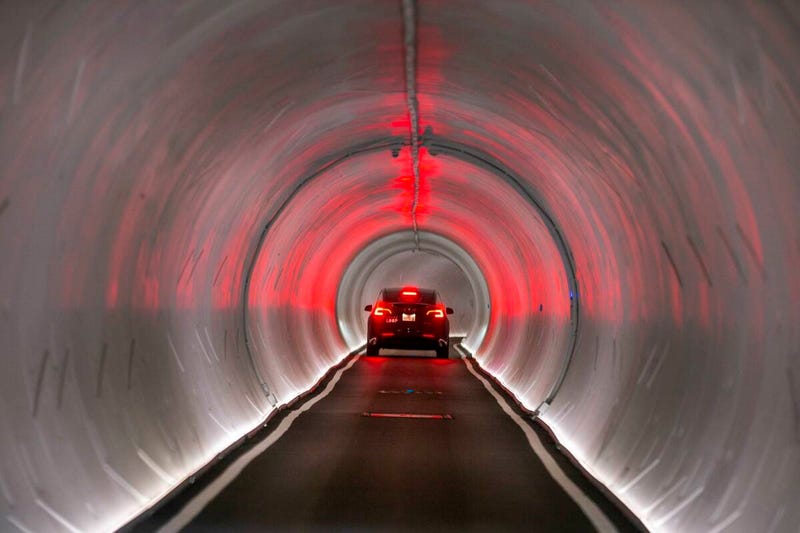 A tunnel associated with Elon Musk's "Vegas Loop" transportation system