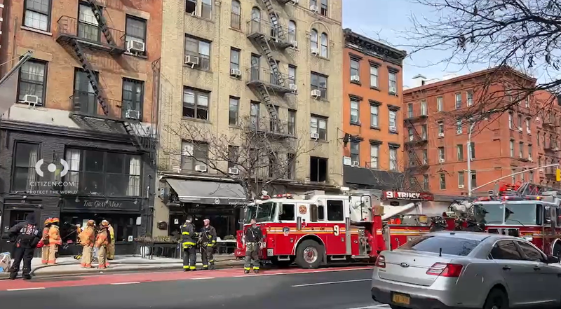 A 75-year-old man is dead after a fire at an East Village apartment building Sunday morning.