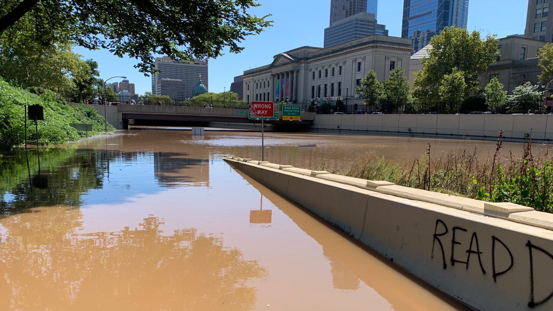 Vine Street Canal draws selfies, daredevils, as crews work to turn it back into an expressway