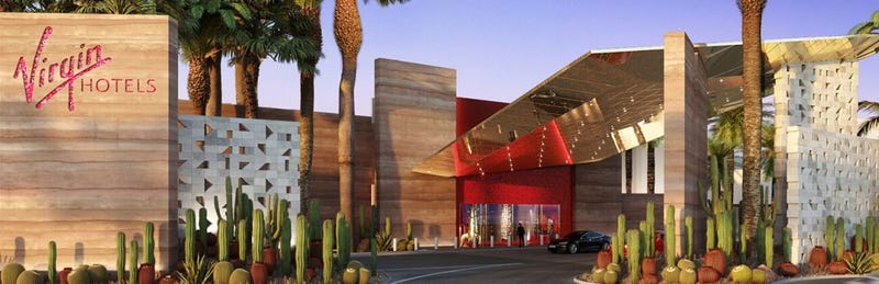 Exterior of the Virgin Hotels Las Vegas