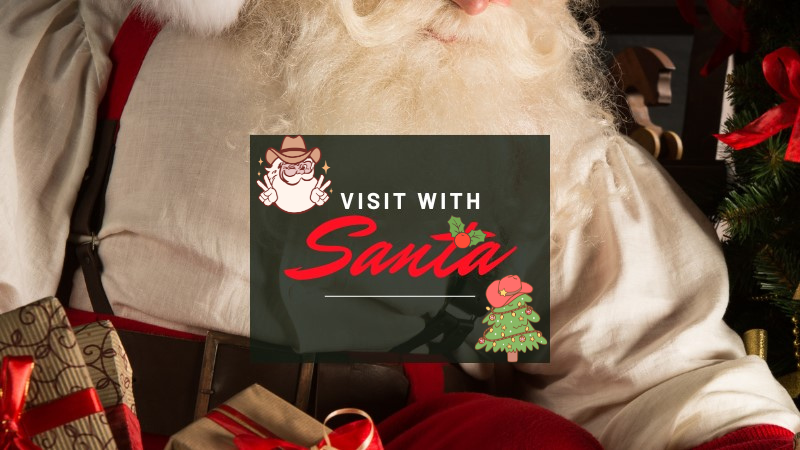 Hey Y'all! Here's where to find Santa!! HO! HO! HO!