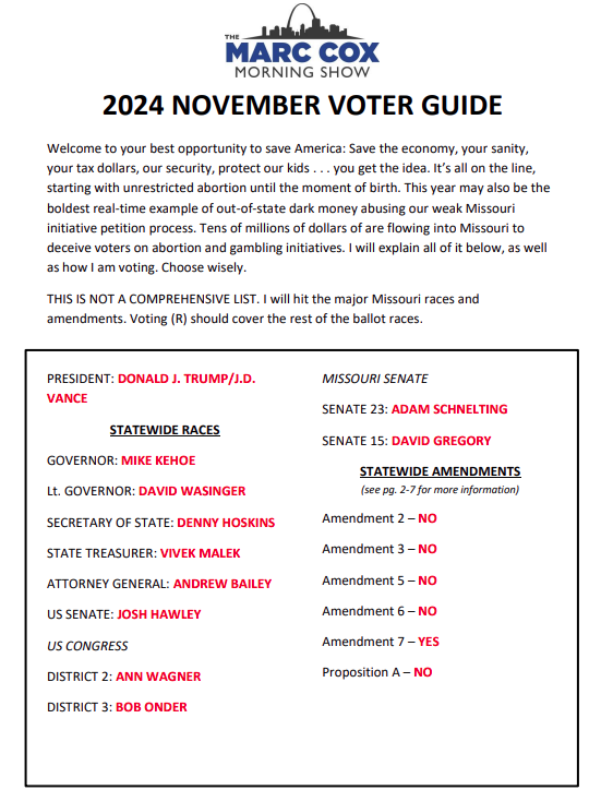 2024 November Voter Guide