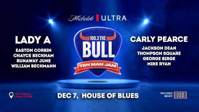 Ten Man Jam 2023 is December 7th at the House of Blue Houston