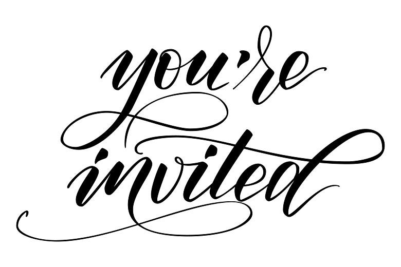 "You're Invited" graphic