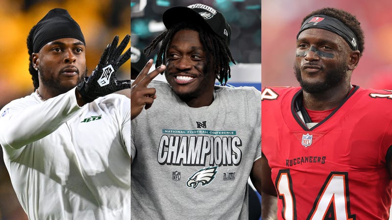 A.J. Brown, Davante Adams and Chris Godwin