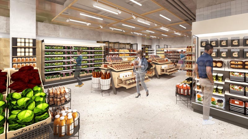 Ranging between 7,000 to 14,000 square feet, the quick-shop stores are about a quarter to half the footprint of an average 40,000 square foot Whole Foods Market store