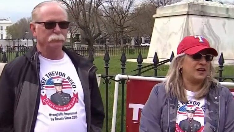 Parents of Marine vet jailed in Russia meet with President Biden