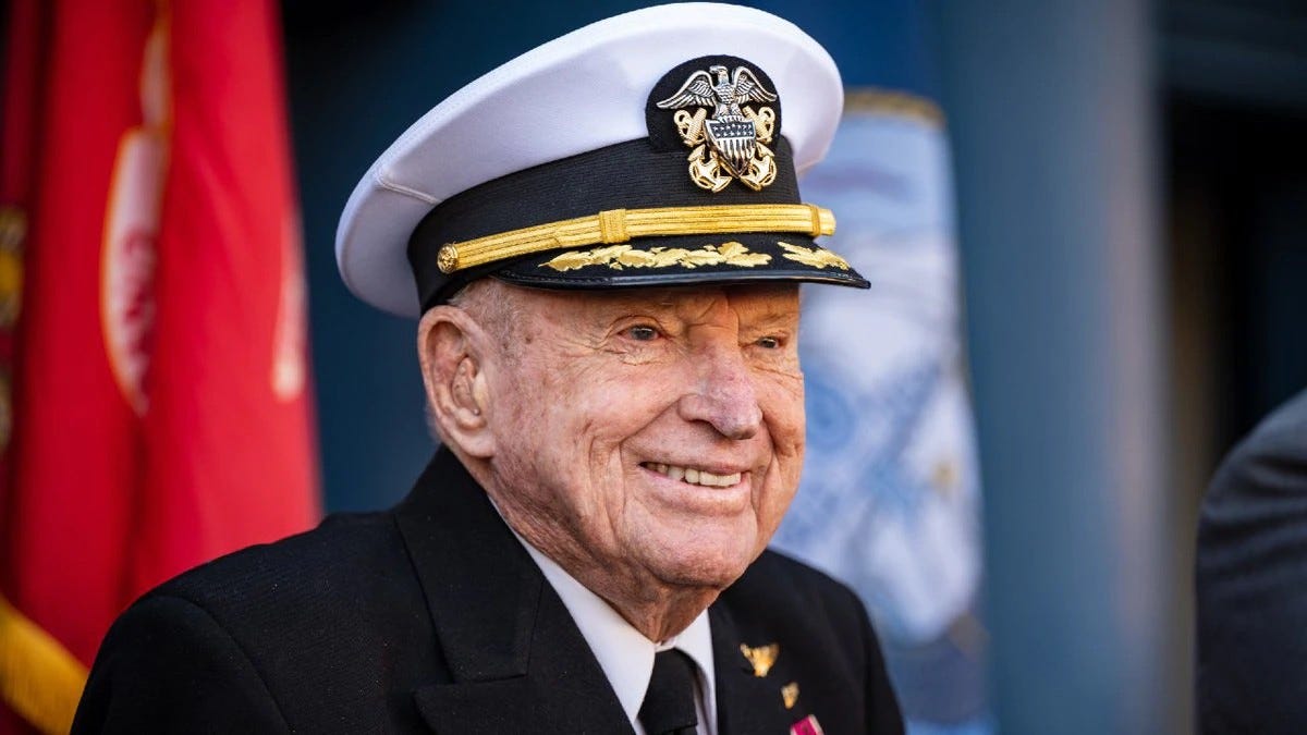 Navy flier receives Navy Cross for actions during Korean War