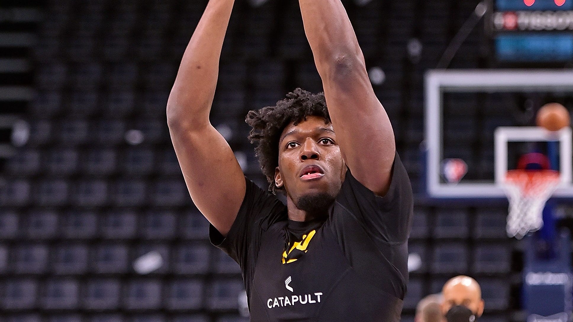 WATCH: James Wiseman practices in OKC during shootaround