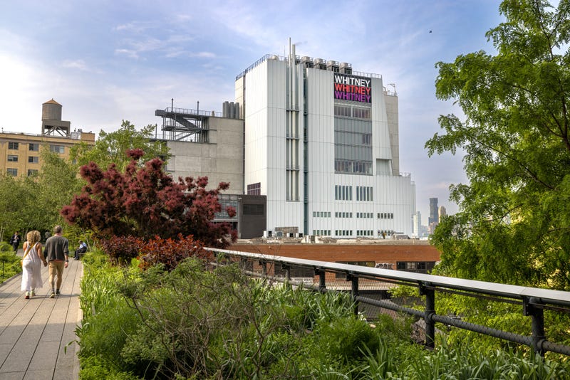 An exterior view of the Whitney Museum in Manhattan's Meatpacking District.